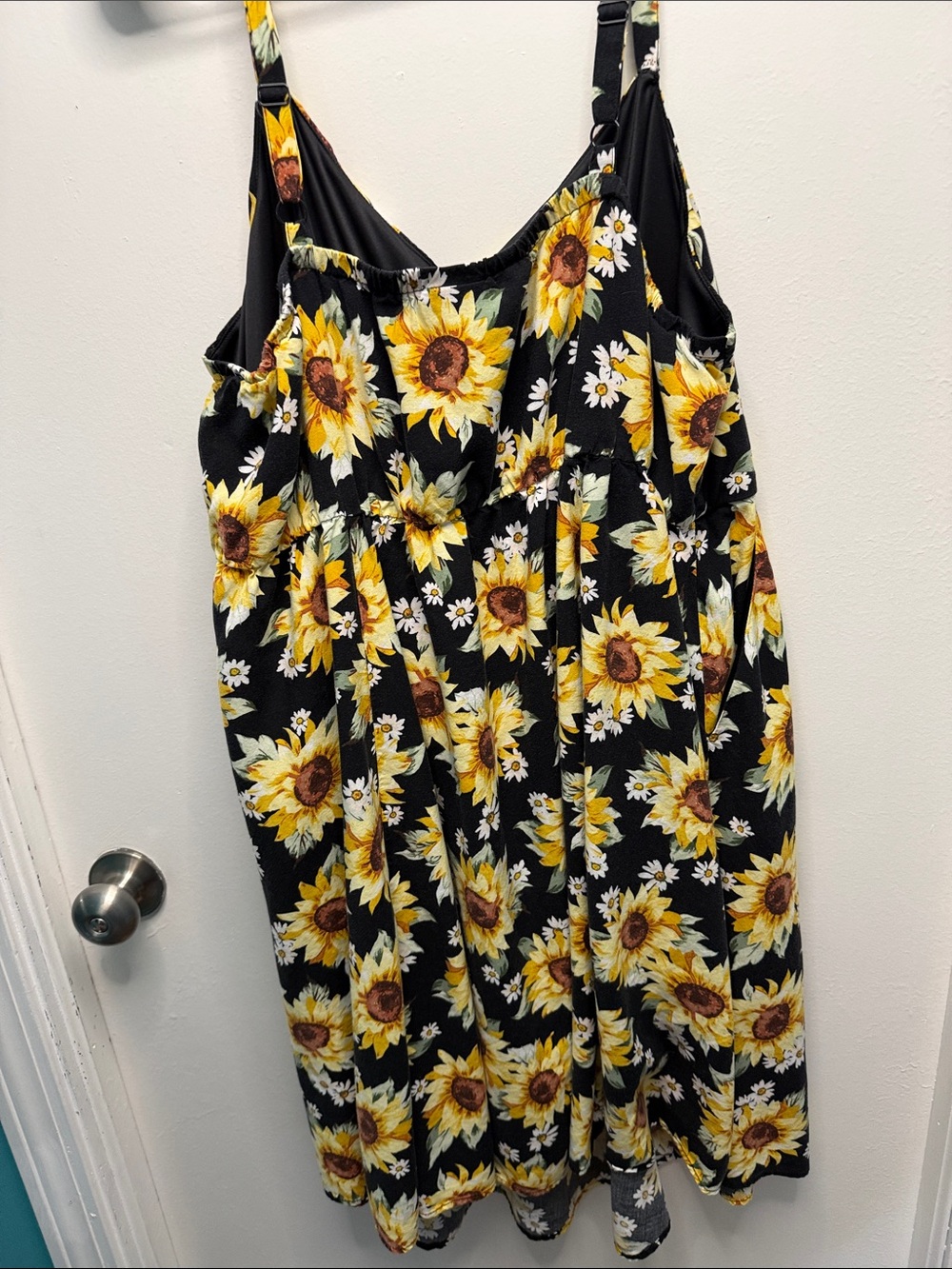 Torrid Sunflower Print Sundress - Black & Yellow Floral - Picture 4 of 6